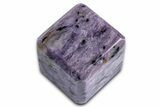 Polished Purple Charoite Cube - Siberia #335582-1